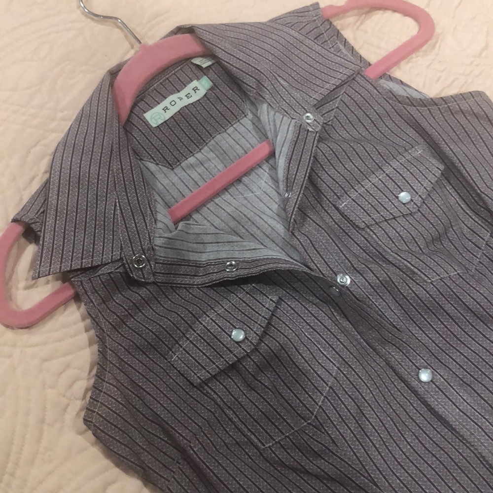 Burgundy Paisley Cowgirl Western Shirt
